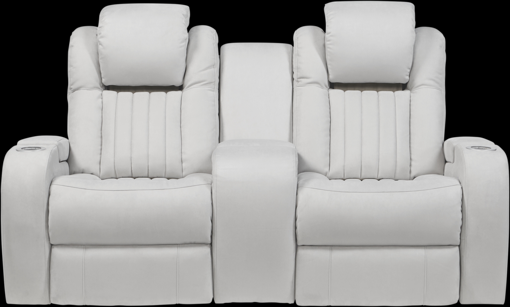 Weston Light Gray Power Reclining Console Loveseat - Thumbnail - Image 3