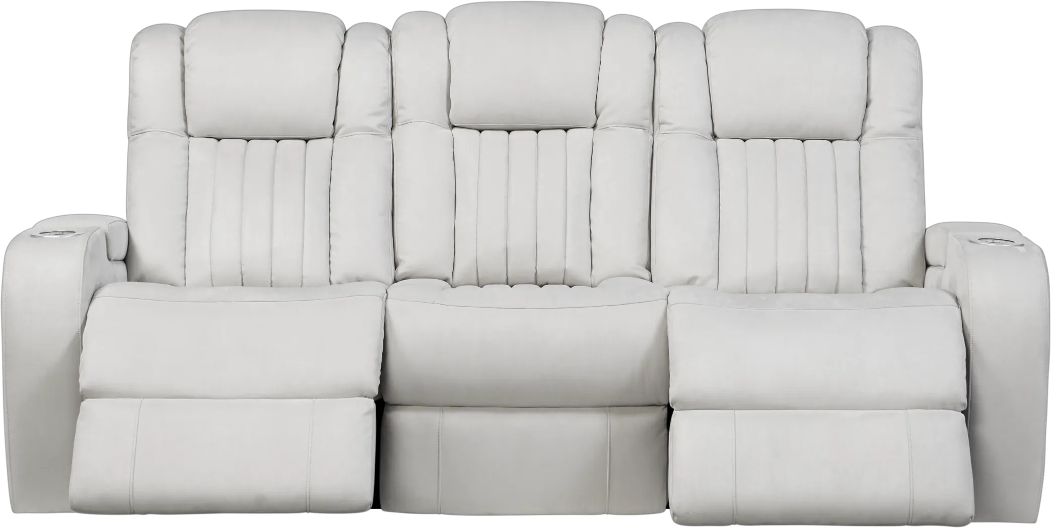 Weston Light Gray Power Reclining Sofa - Thumbnail - Image 2