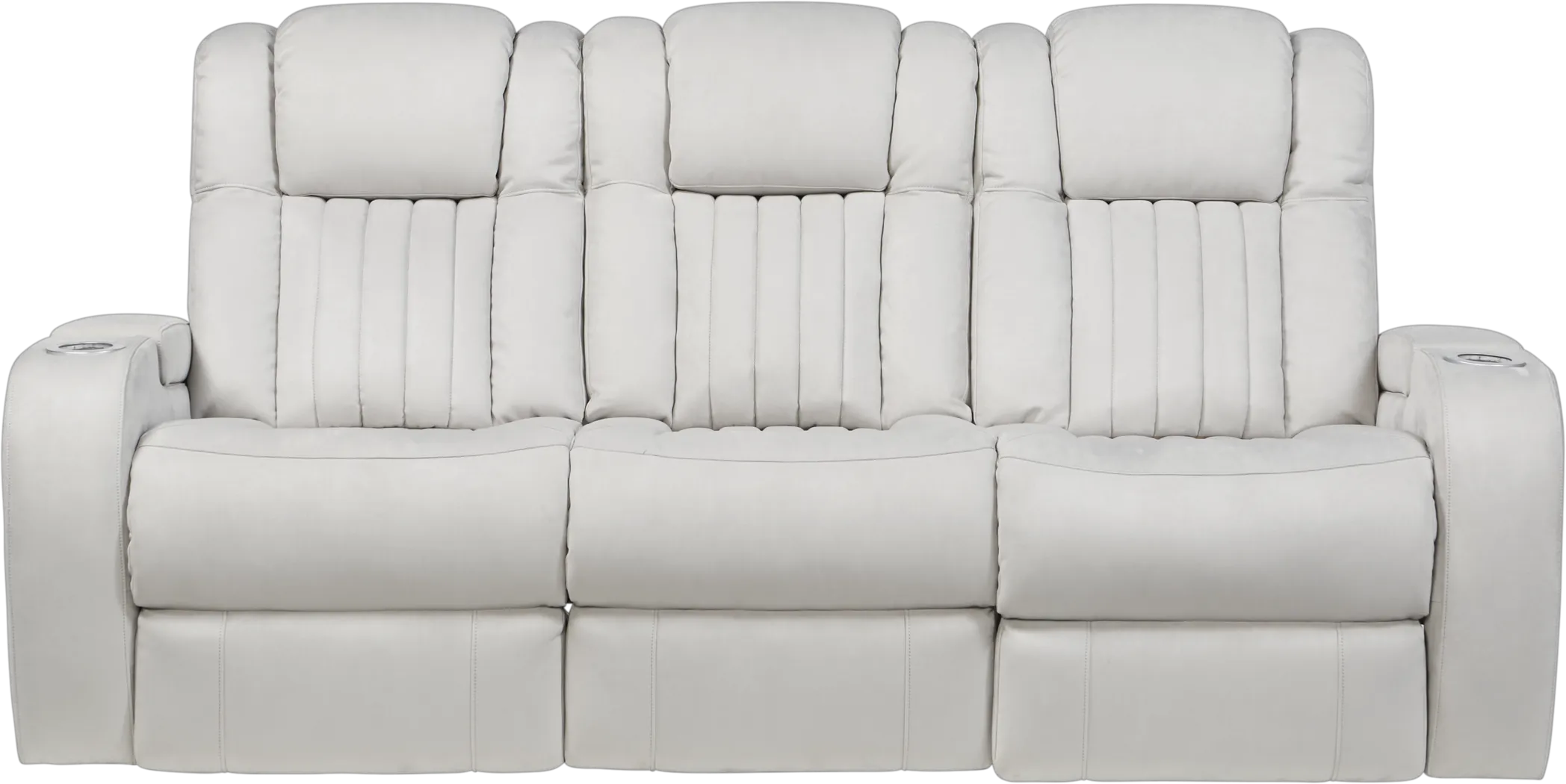 Weston Light Gray Power Reclining Sofa - Thumbnail - Image 1