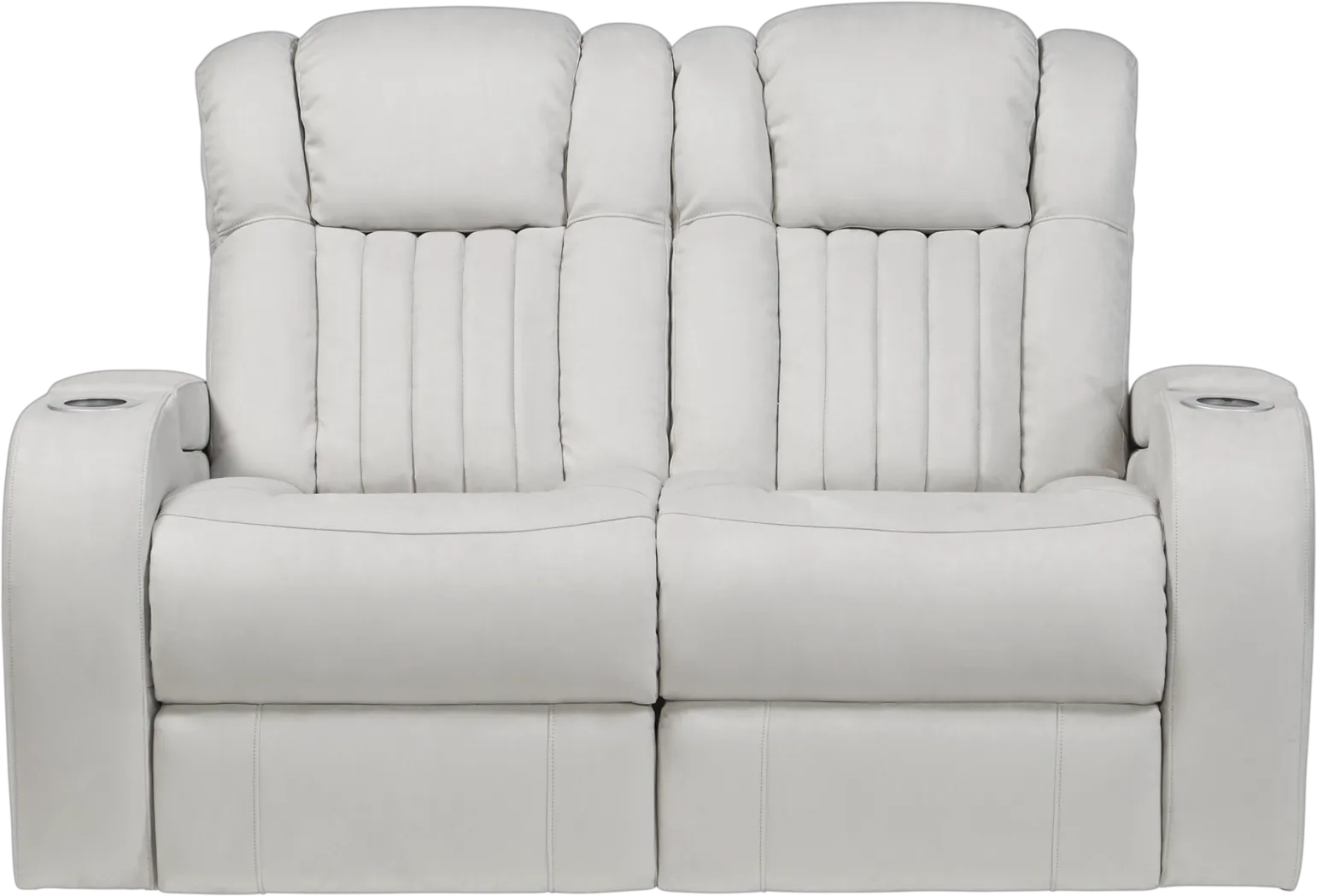 Weston Light Gray Stationary Loveseat - Thumbnail - Image 1