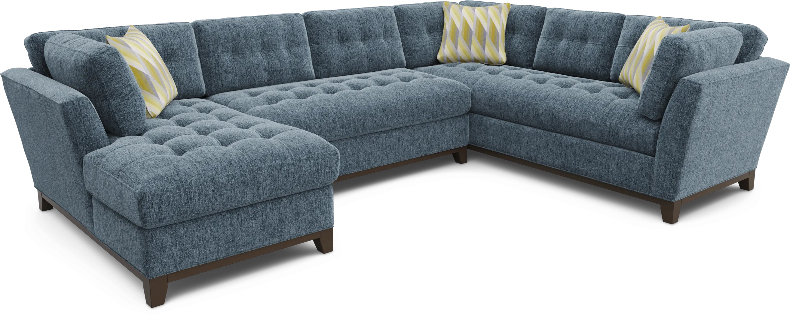 Weston Navy 3 Pc Sectional - Thumbnail - Image 1