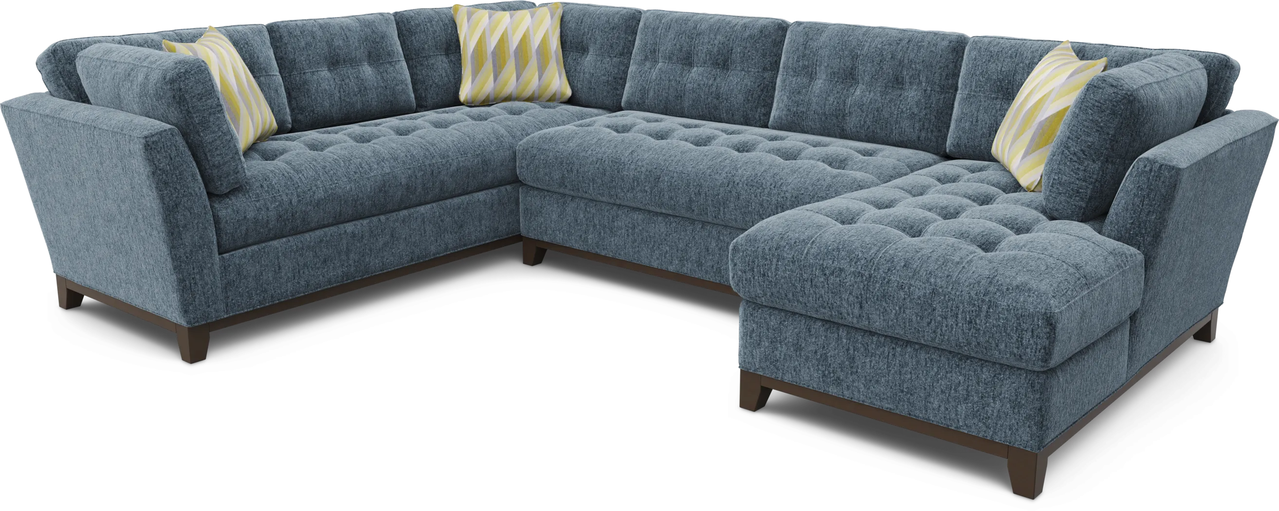 Weston Navy 3 Pc Sectional - Thumbnail - Image 1