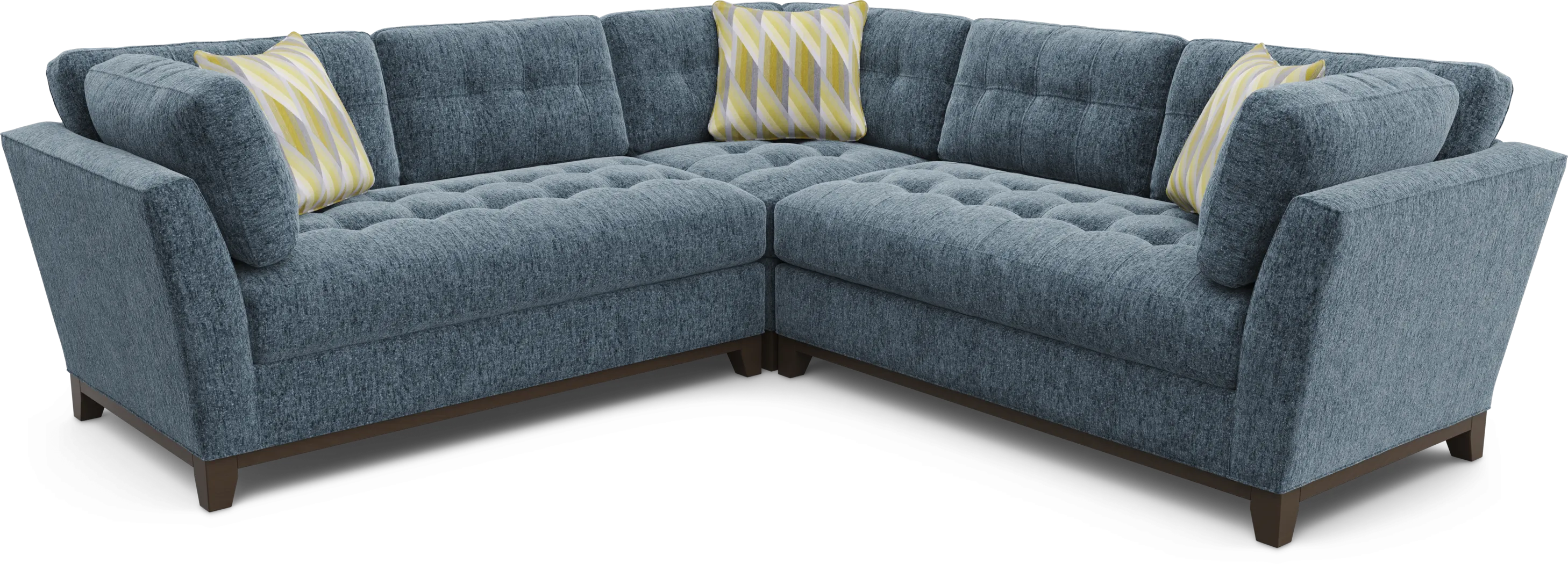 Weston Navy 6 Pc Sectional Living Room - Thumbnail - Image 1