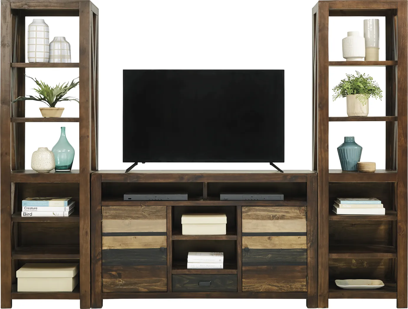 Westover Hills Brown 3 Pc Wall Unit with 60 in. Console - Image 2
