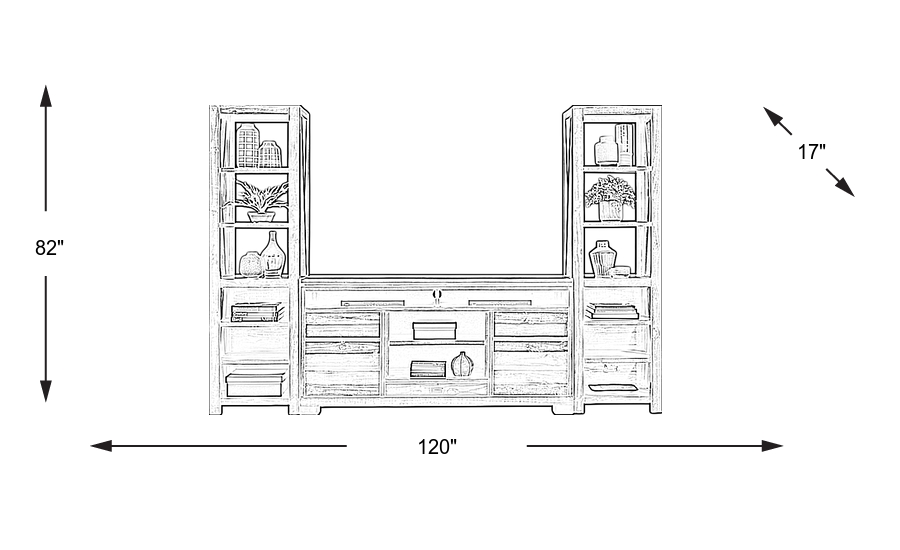 Dimension Image. Please refer to the Dimension Tab on this page for dimension details.