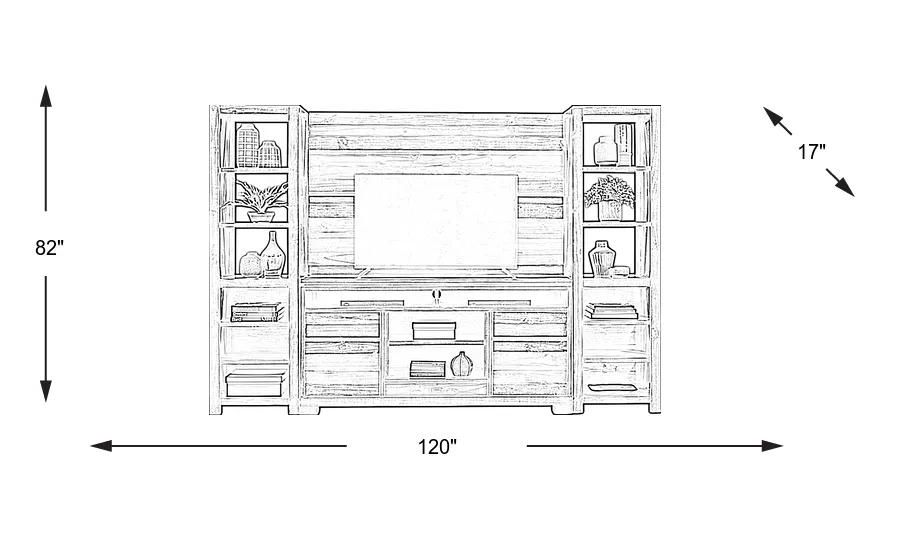 Dimension Image. Please refer to the Dimension Tab on this page for dimension details.