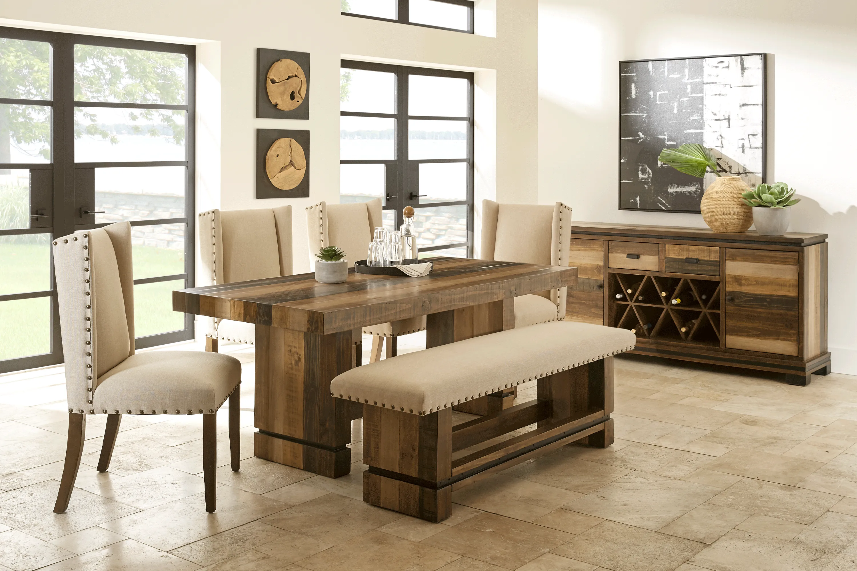 Westover Hills Brown 7 Pc Square Dining Room - Thumbnail - Image 1