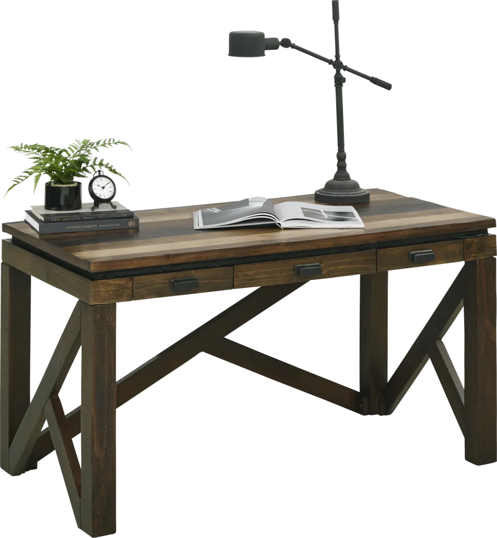 Westover Hills Brown Writing Desk - Thumbnail - Image 2
