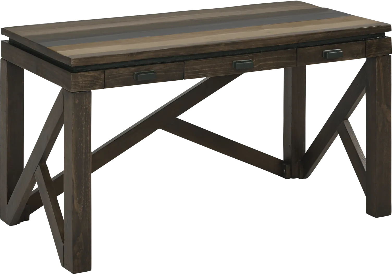 Westover Hills Brown Writing Desk - Thumbnail - Image 1