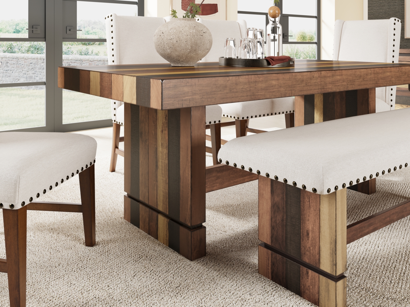 Westover Hills II Brown Rectangle Dining Table - Thumbnail - Image 4