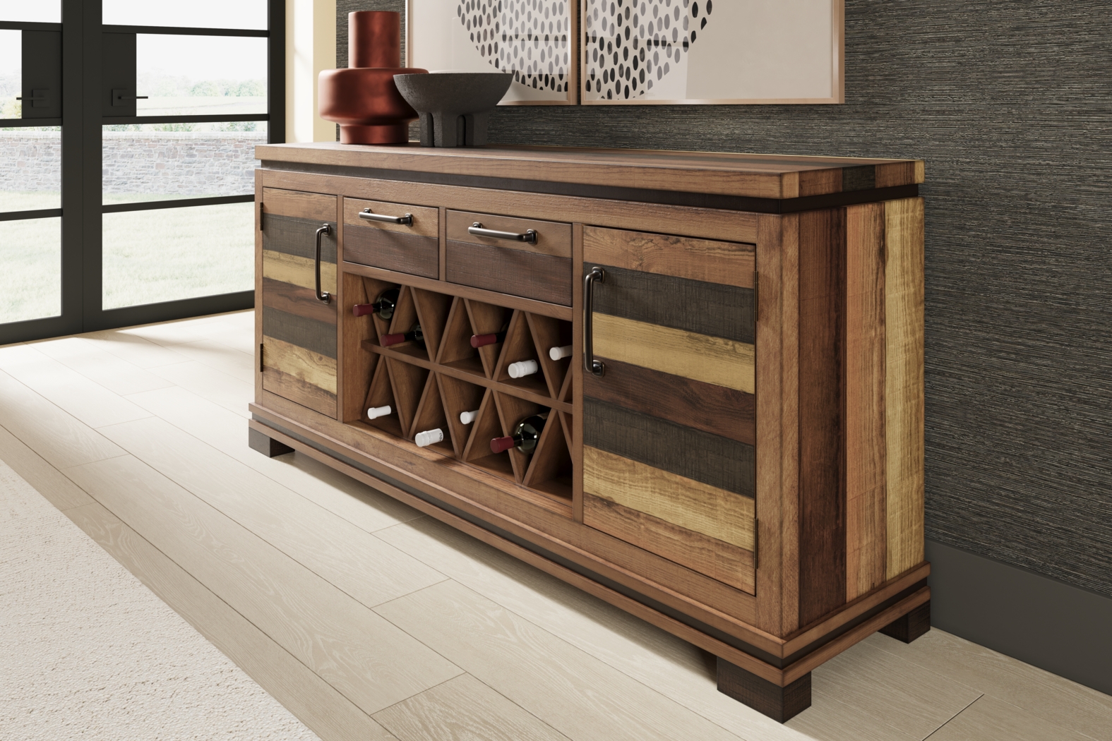 Westover Hills II Brown Server - Thumbnail - Image 3