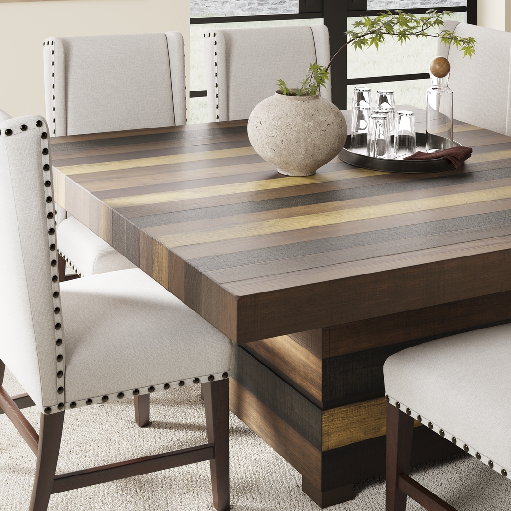 Westover Hills II Brown Square Dining Table - Thumbnail - Image 4