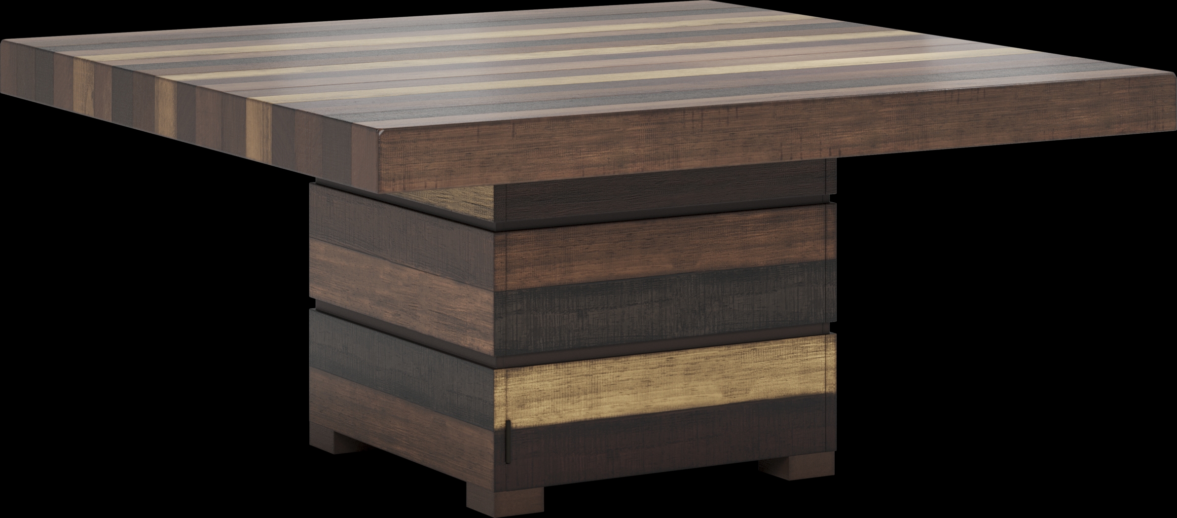 Westover Hills II Brown Square Dining Table - Thumbnail - Image 1