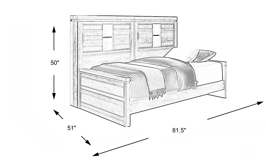 Dimension Image. Please refer to the Dimension Tab on this page for dimension details.