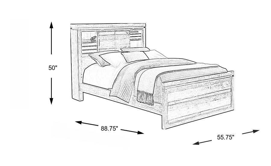 Dimension Image. Please refer to the Dimension Tab on this page for dimension details.