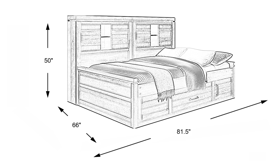Dimension Image. Please refer to the Dimension Tab on this page for dimension details.