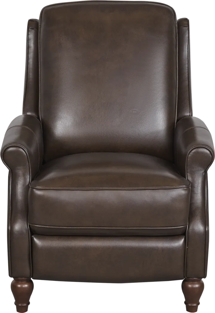 Westport Chocolate Leather Push Back Recliner - Thumbnail - Image 2