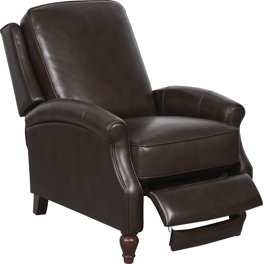 Westport Chocolate Leather Push Back Recliner - Thumbnail - Image 3