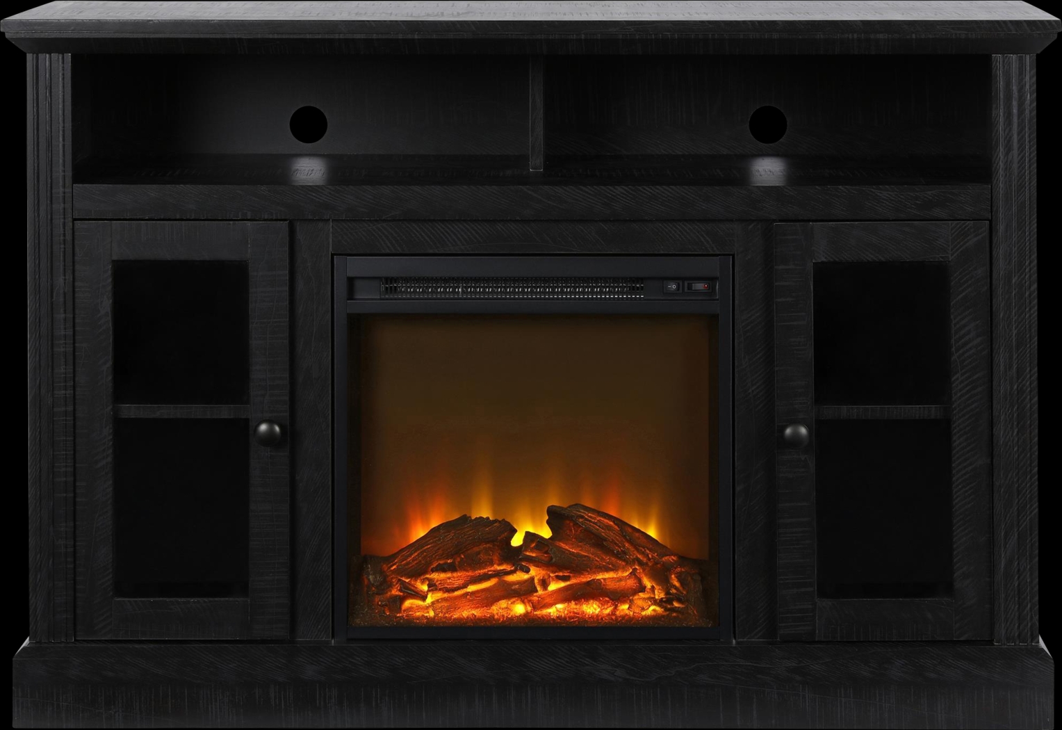 Westral Black 47 in. Console with Electric Fireplace - Thumbnail - Image 7