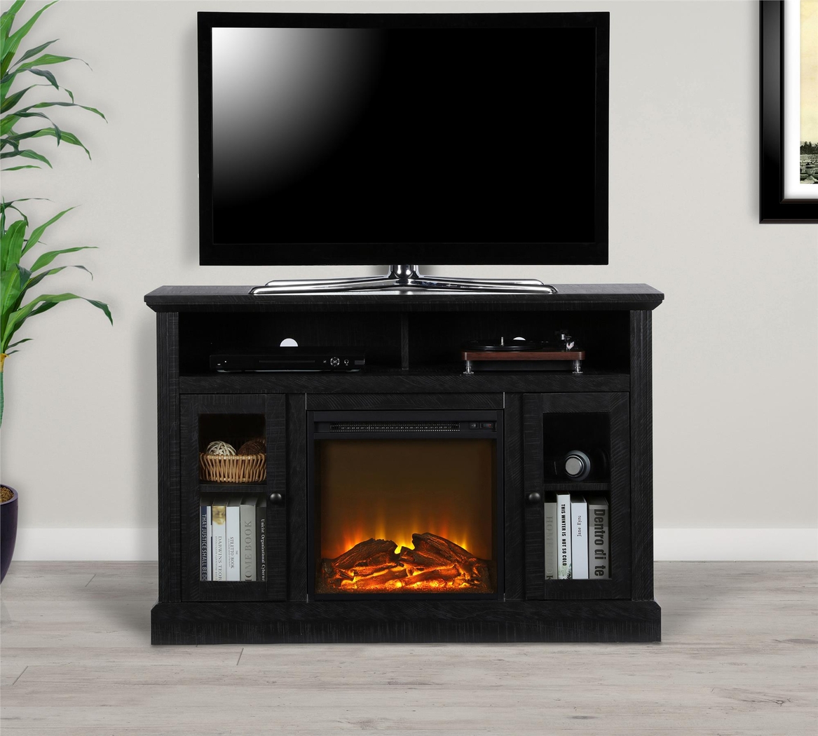 Westral Black 47 in. Console with Electric Fireplace - Thumbnail - Image 9