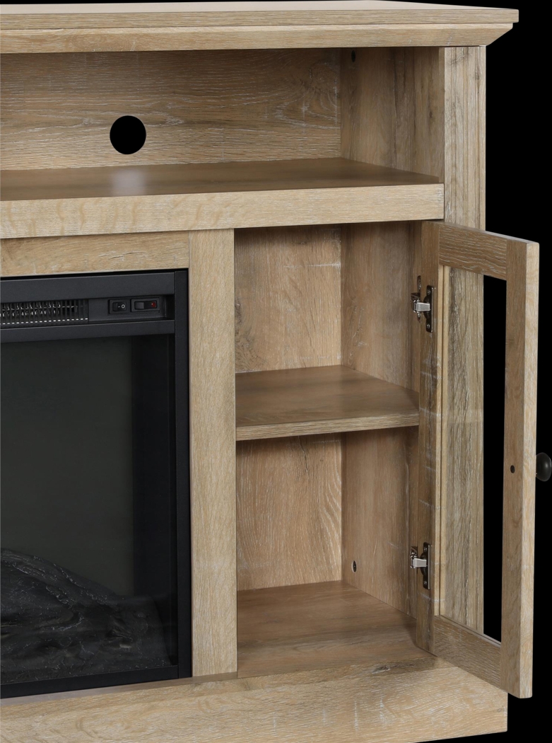 Westral Brown 47 in. Console with Electric Fireplace - Thumbnail - Image 3