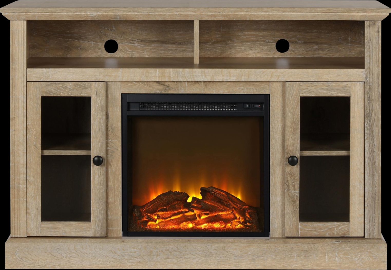 Westral Brown 47 in. Console with Electric Fireplace - Thumbnail - Image 6