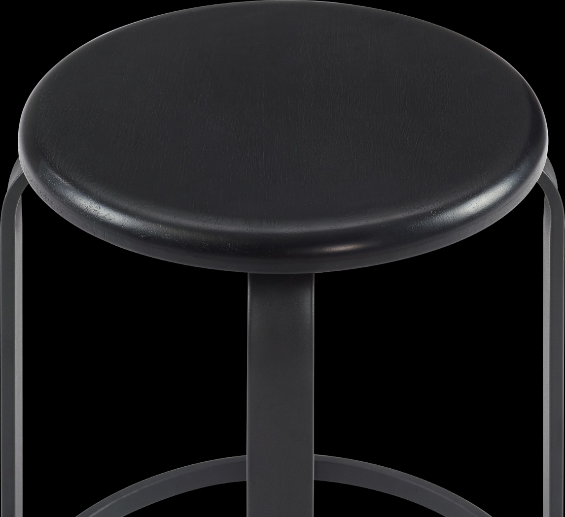 Westray Black Counter Height Stool - Thumbnail - Image 1
