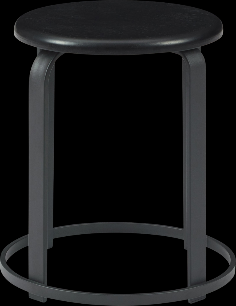 Westray Black Dining Stool, Set of 2 - Thumbnail - Image 1