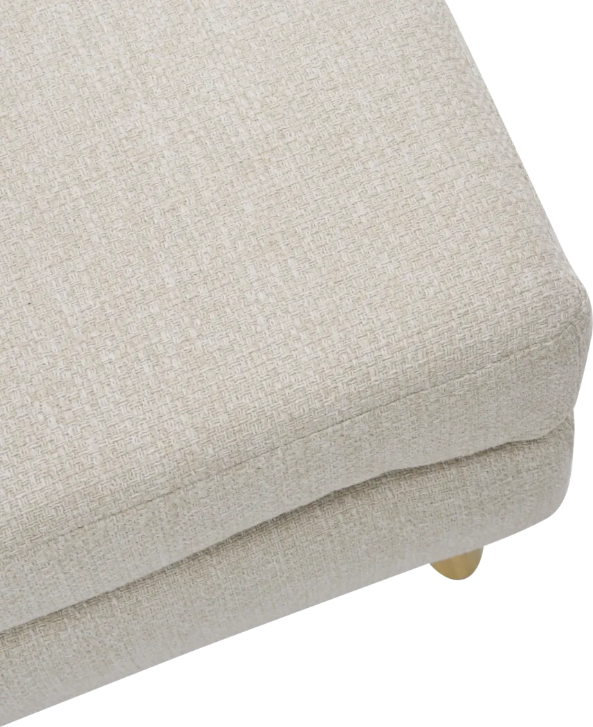 Westrivers Cream Accent Chair and Ottoman - Thumbnail - Image 2