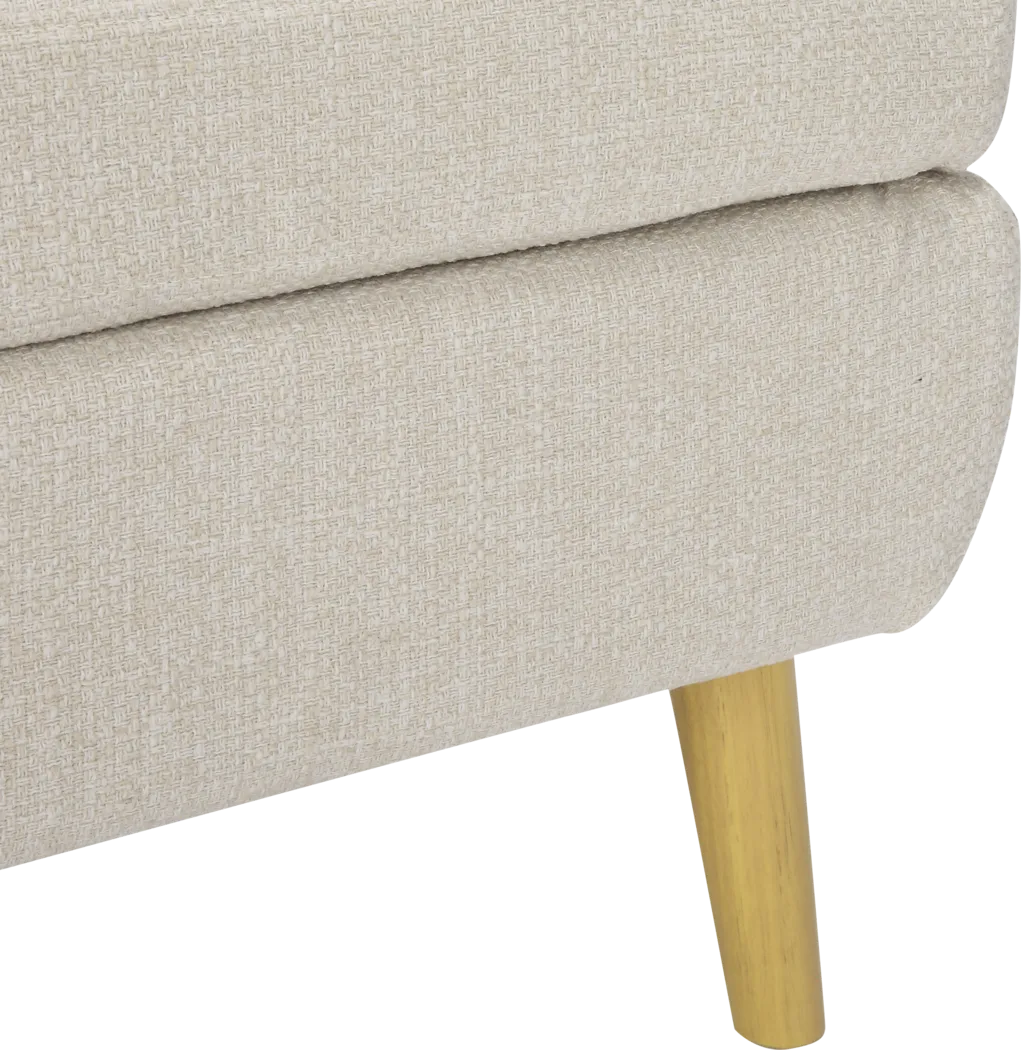 Westrivers Cream Accent Chair and Ottoman - Thumbnail - Image 5