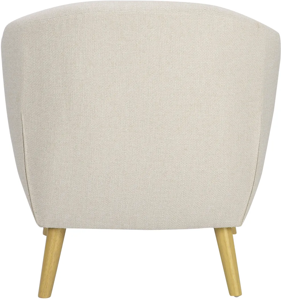 Westrivers Cream Accent Chair and Ottoman - Thumbnail - Image 6