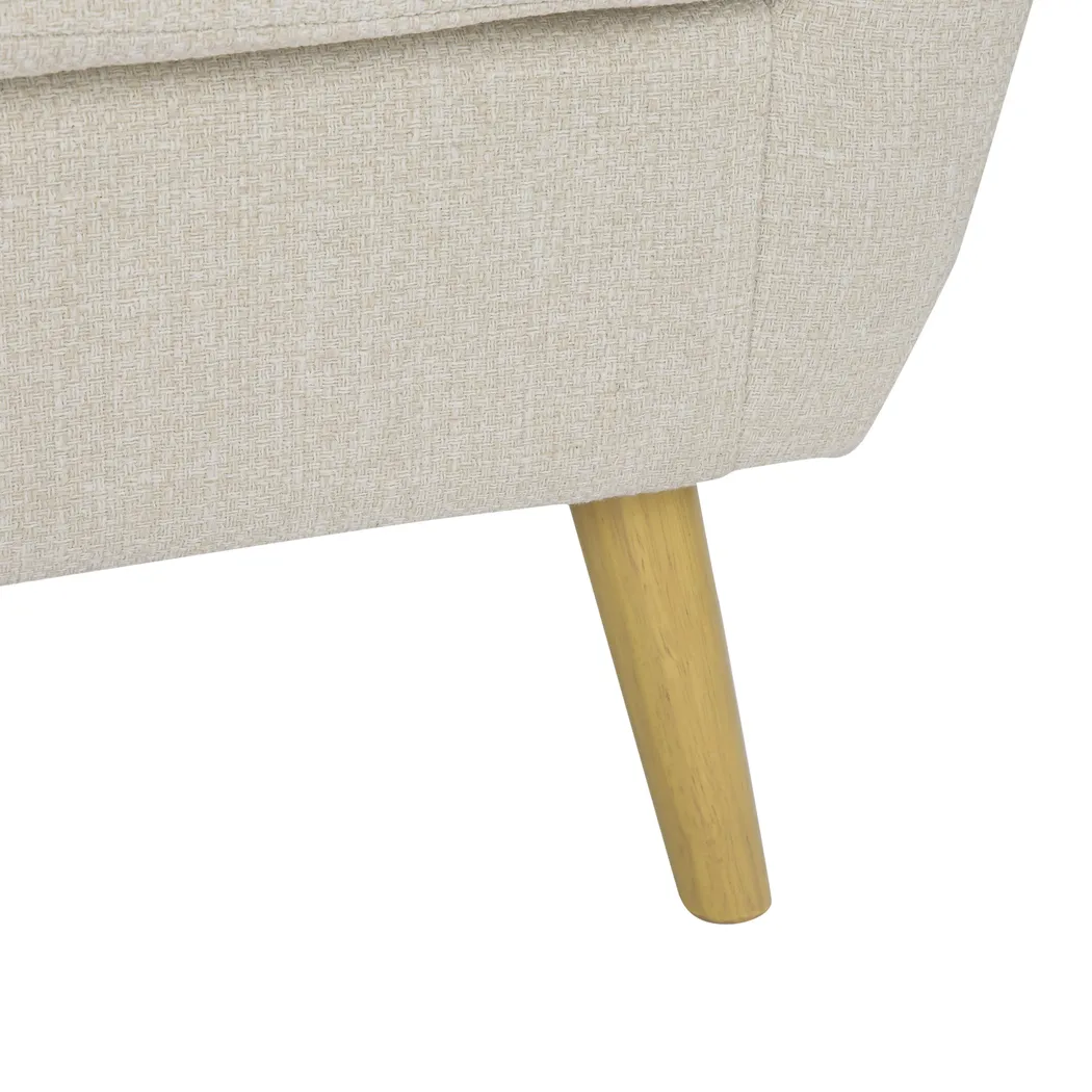 Westrivers Cream Accent Chair and Ottoman - Thumbnail - Image 8