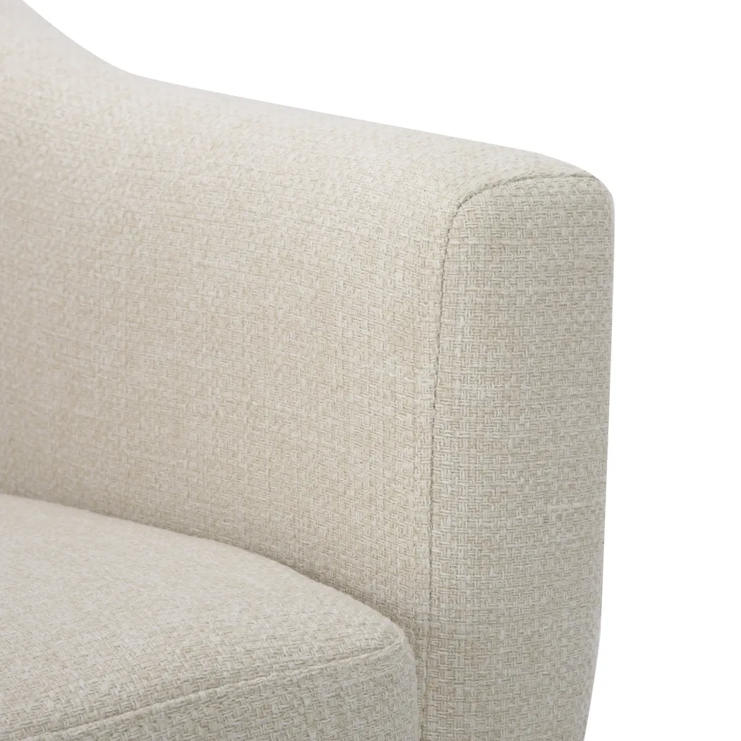 Westrivers Cream Accent Chair and Ottoman - Thumbnail - Image 10