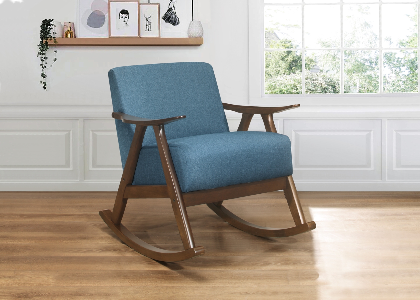 Westroll Blue Rocking Chair - Thumbnail - Image 5