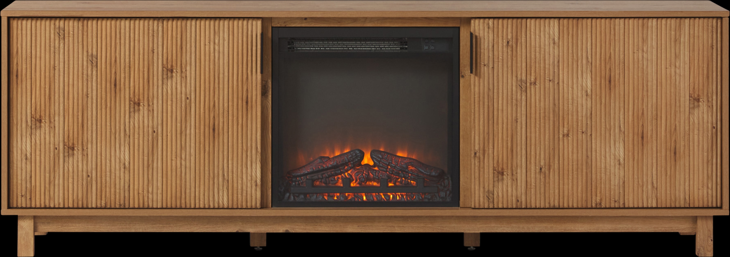 Westsams Oak 70 in. Console, With Electric Fireplace - Thumbnail - Image 4