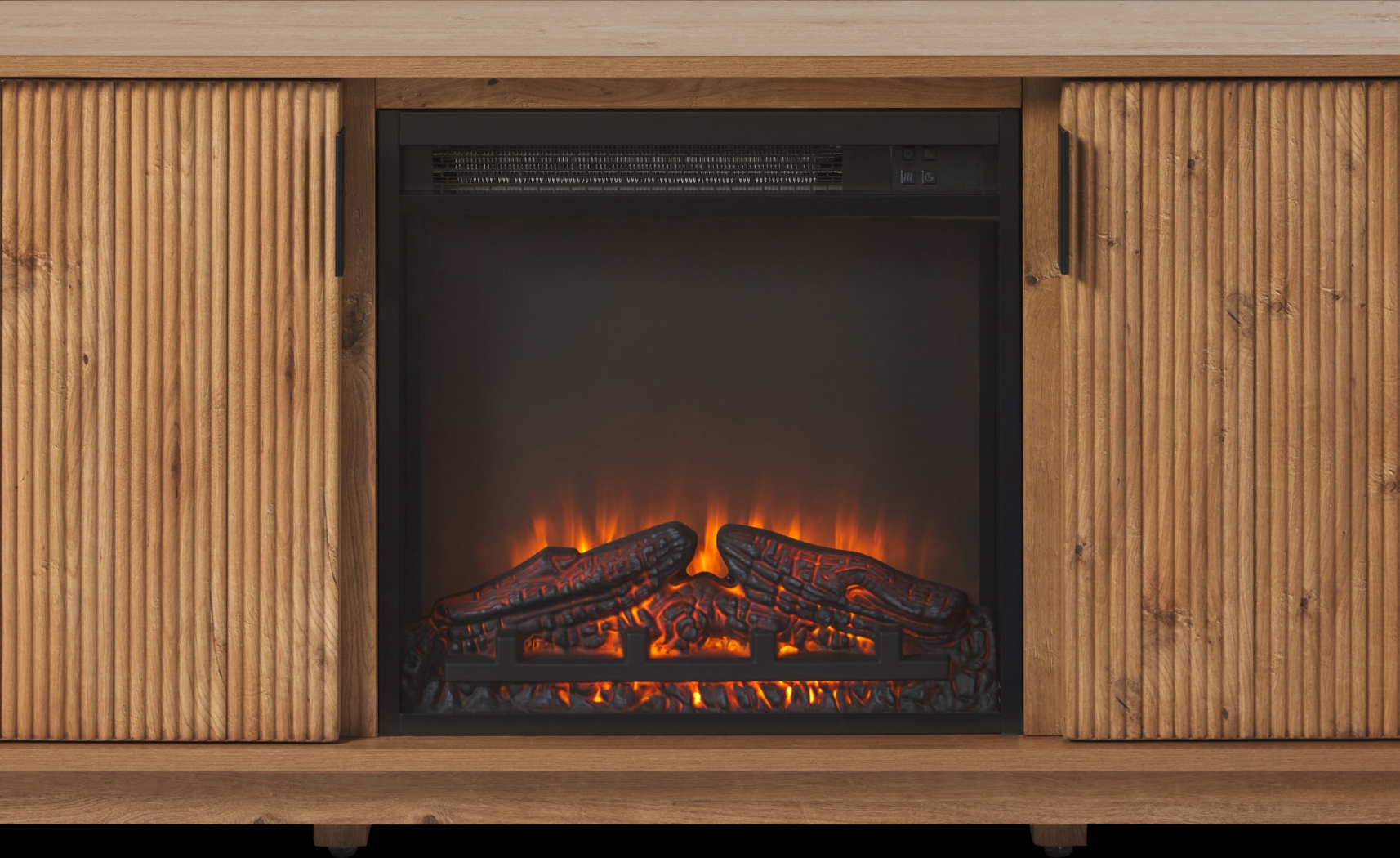 Westsams Oak 70 in. Console, With Electric Fireplace - Thumbnail - Image 5