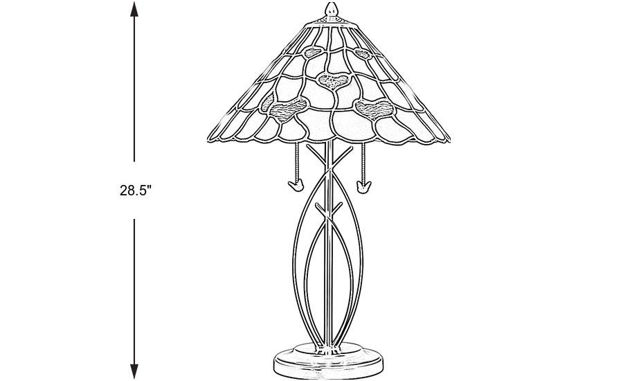 Dimension Image. Please refer to the Dimension Tab on this page for dimension details.