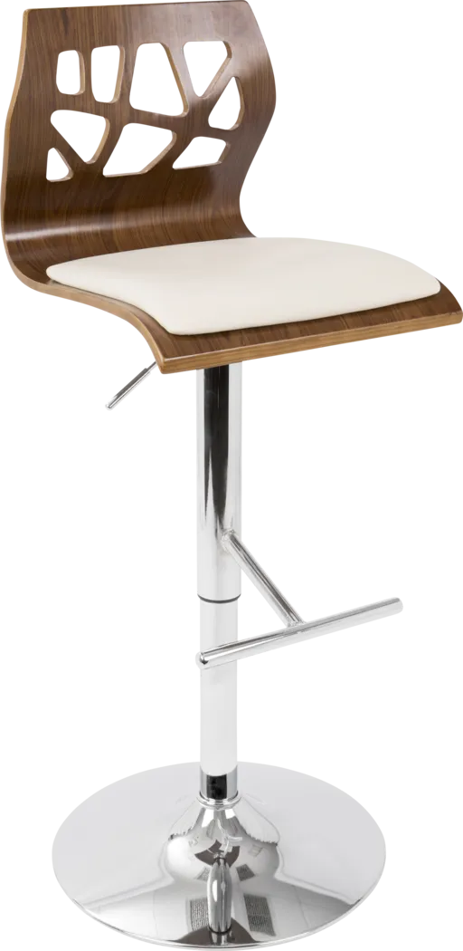 Westwise Cream Adjustable Swivel Barstool, Set of 3 - Thumbnail - Image 5