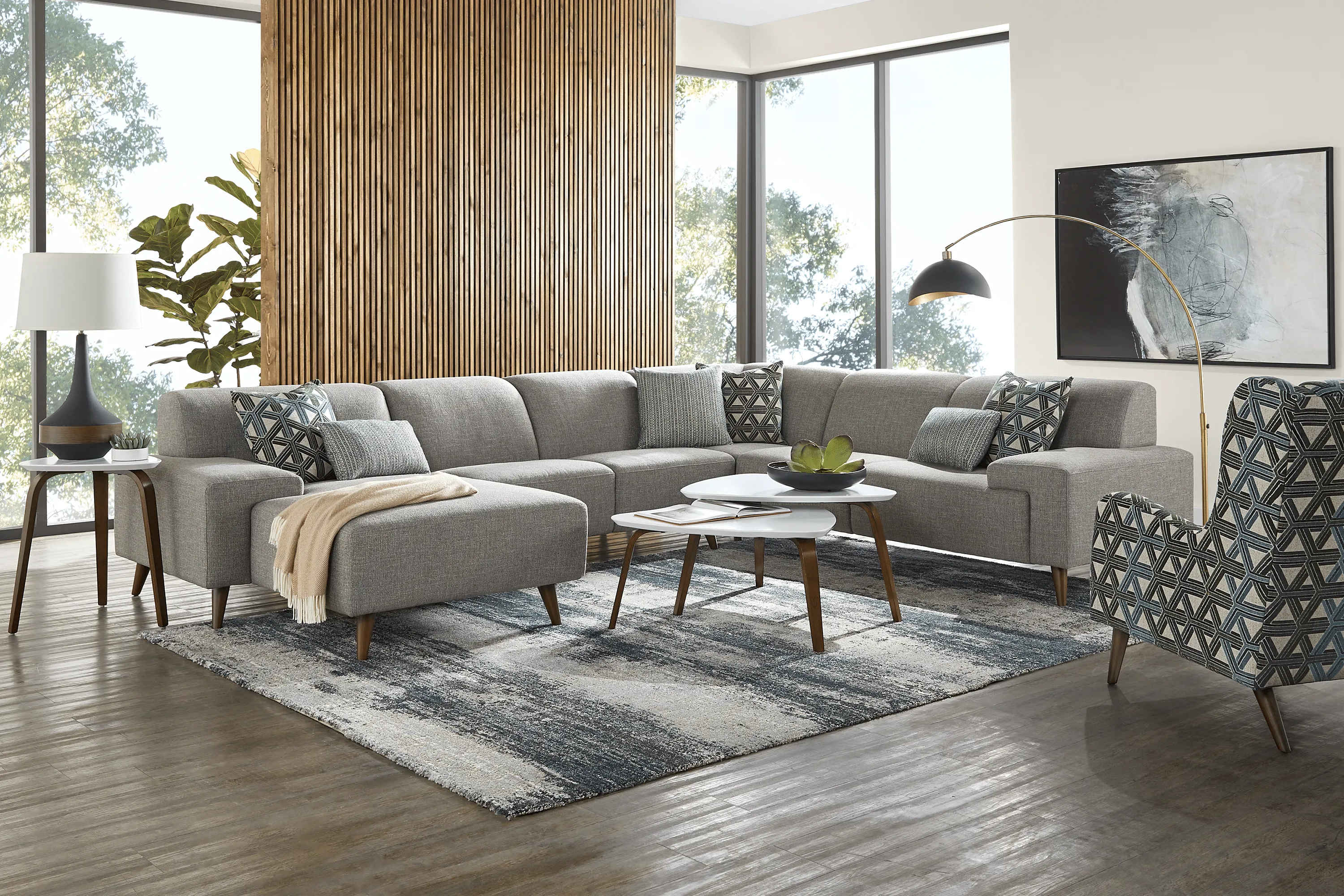 Westwood Gray 4 Pc Sectional - Thumbnail - Image 2