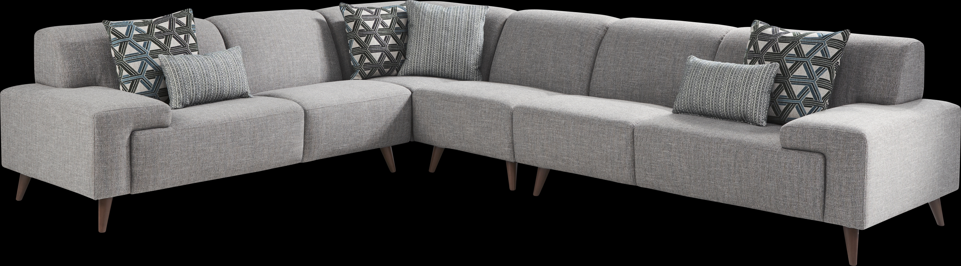 Westwood Gray 4 Pc Sectional - Thumbnail - Image 1