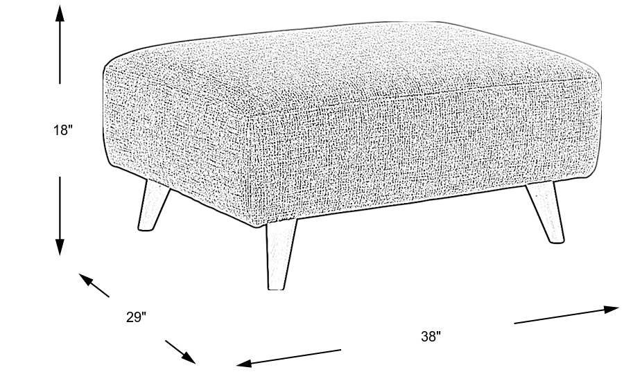 Dimension Image. Please refer to the Dimension Tab on this page for dimension details.