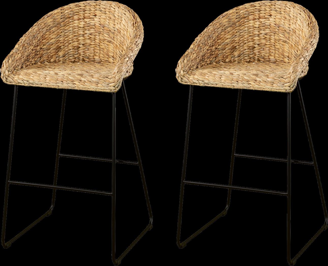 Wesvill Natural Barstool, Set of 2 - Thumbnail - Image 2