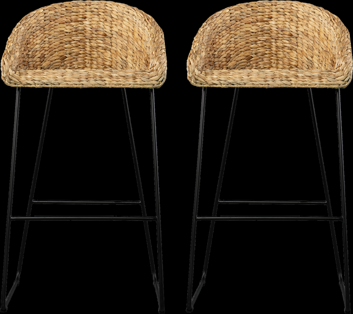 Wesvill Natural Barstool, Set of 2 - Thumbnail - Image 1