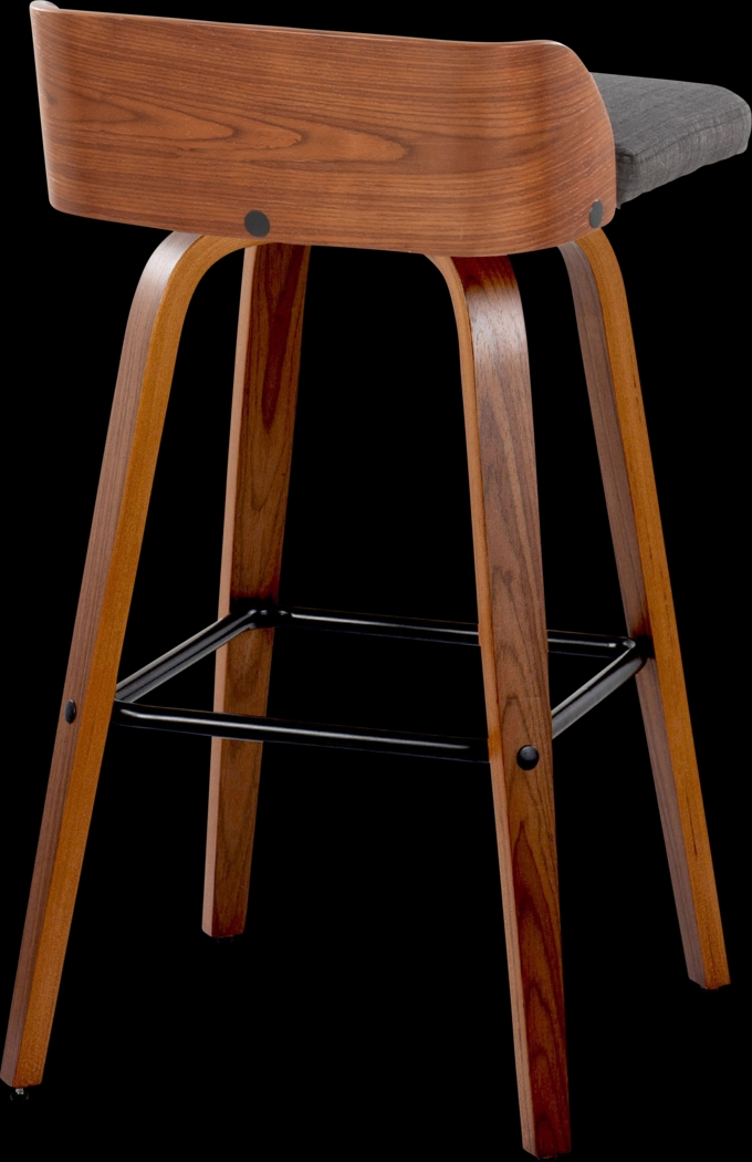 Wetherburn I Charcoal Swivel Barstool, Set of 2 - Thumbnail - Image 6