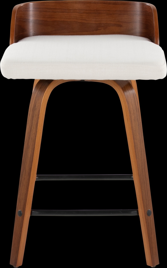 Wetherburn I Cream 24" Swivel Counter Height Stool, Set of 2 - Thumbnail - Image 4