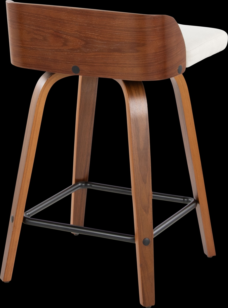 Wetherburn I Cream 24" Swivel Counter Height Stool, Set of 2 - Thumbnail - Image 6