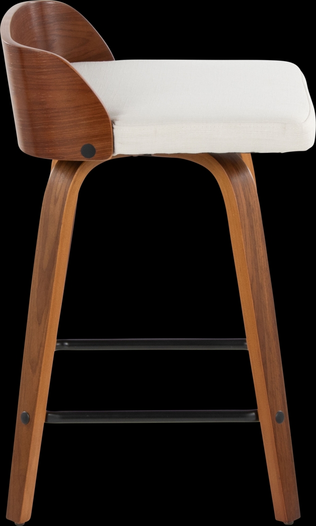 Wetherburn I Cream 24" Swivel Counter Height Stool, Set of 2 - Thumbnail - Image 7