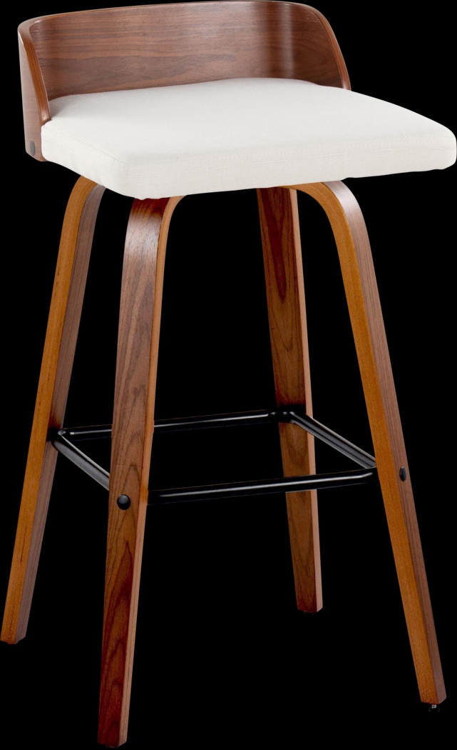 Wetherburn I Cream Swivel Barstool, Set of 2 - Thumbnail - Image 3