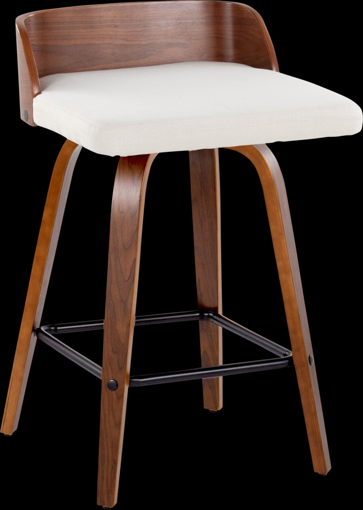 Wetherburn I Cream Swivel Counter Height Stool, Set of 2 - Thumbnail - Image 3