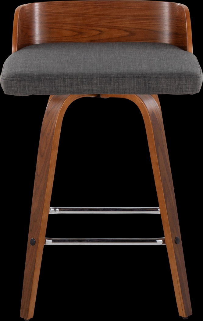 Wetherburn II Charcoal Swivel Counter Height Stool, Set of 2 - Thumbnail - Image 4